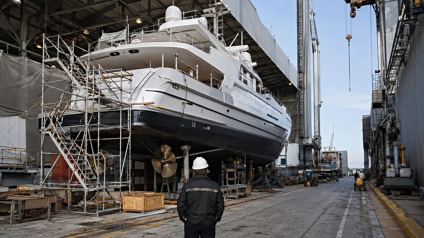 Shipyard drydock refit supervision and owner representation